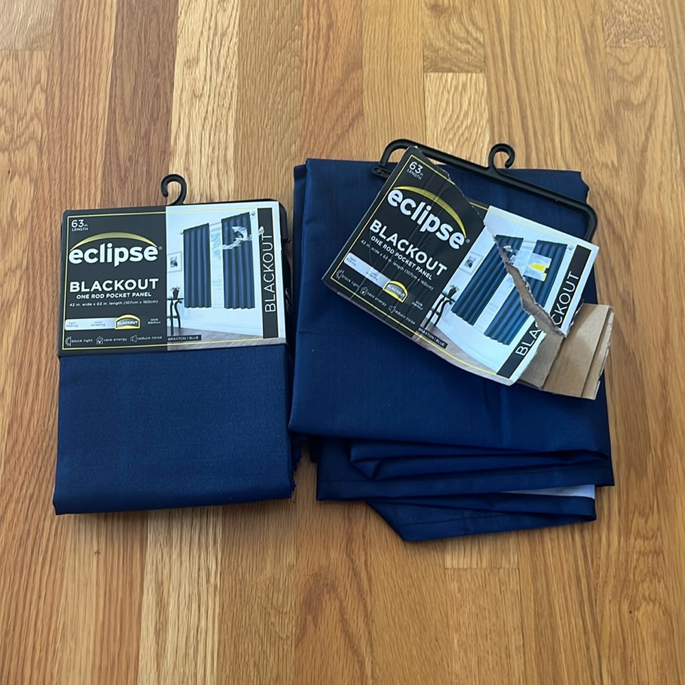 NWT pair of blackout curtains
